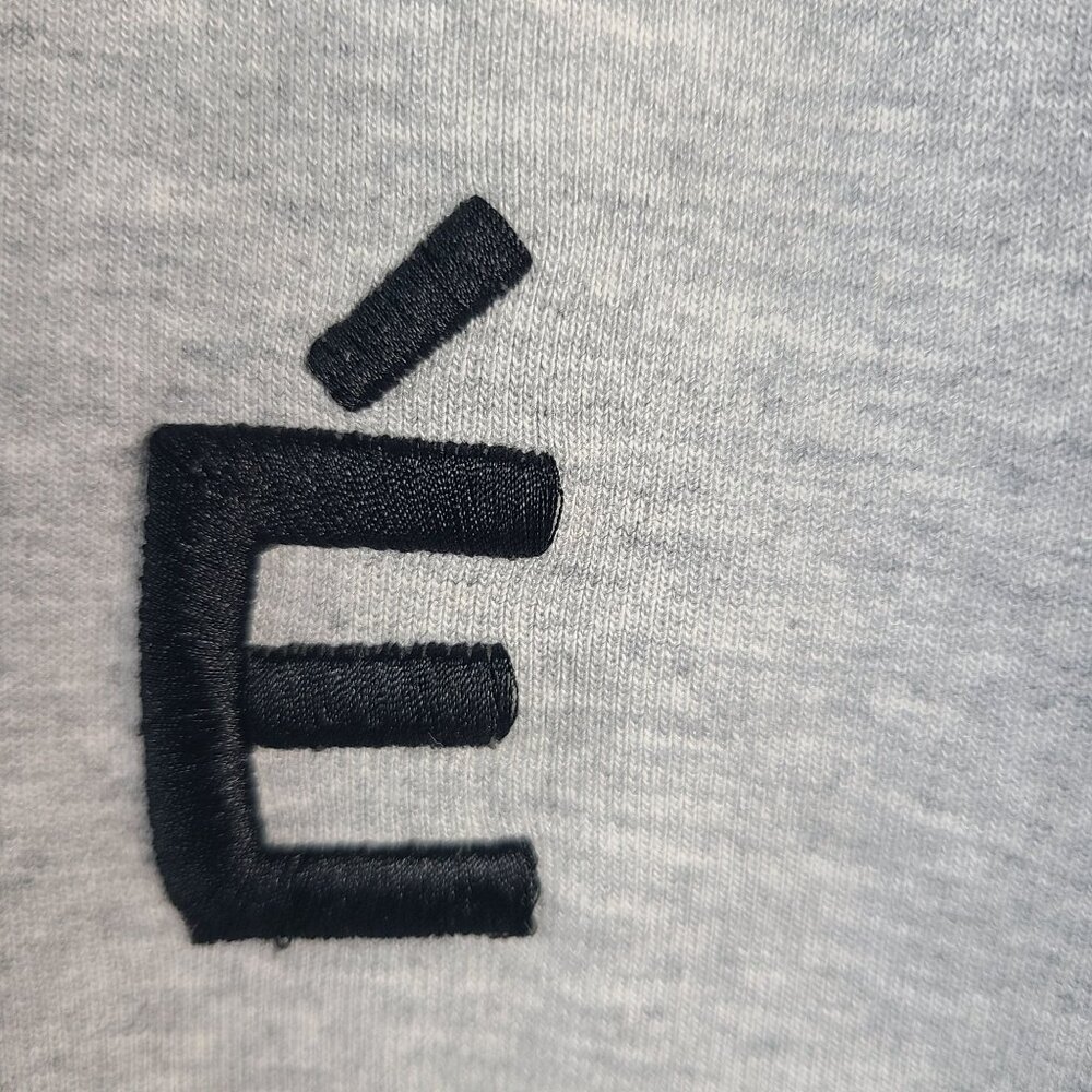 Pre Preworks Gray Half-Zip Pullover Sweatshirt With Embroidered É Logo Size L - Picture 4 of 8